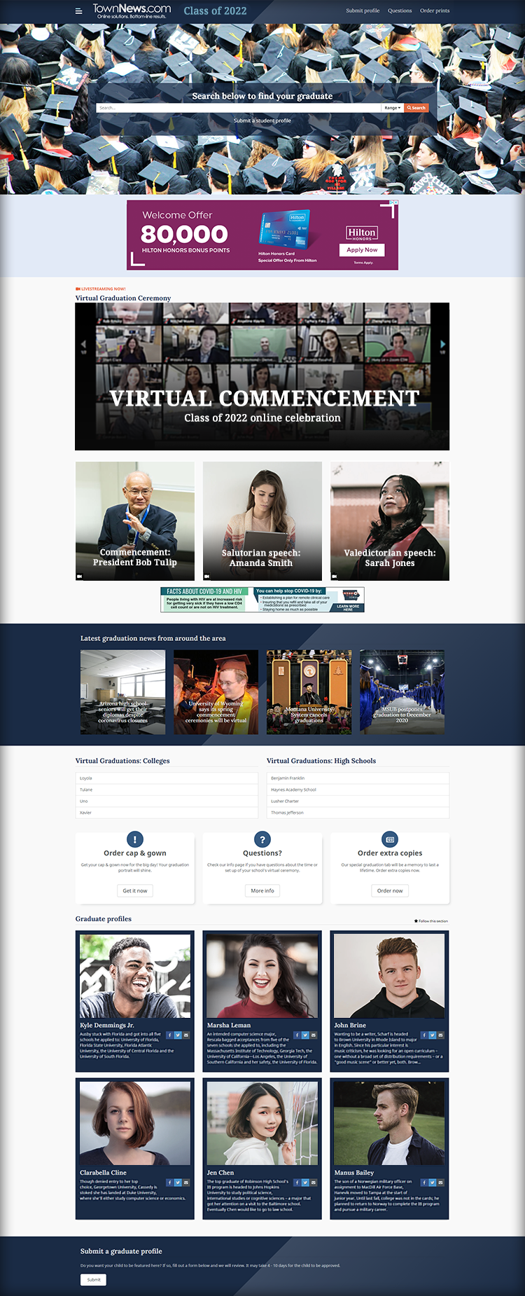 Screenshot: Graduate Tributes 2022